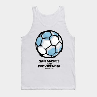 San Andrés and Providencia Football Country Flag Tank Top